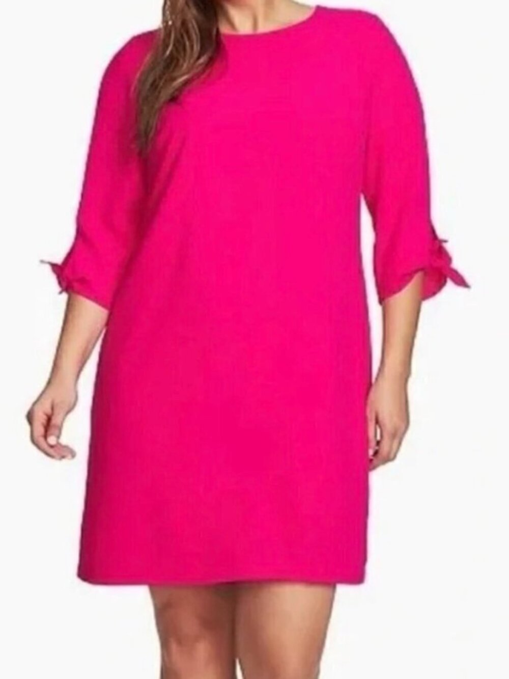 NWT Cece Tie Sleeve Shift Mini Dress in Plumeria Pink. Size 10